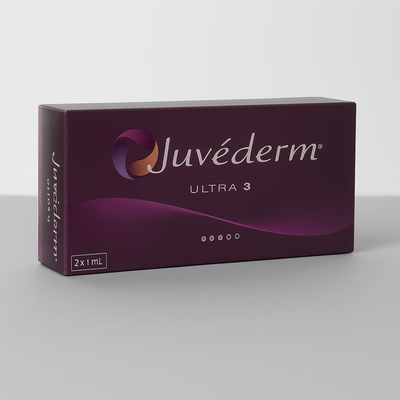HA filler with lidocaine for moderate facial lines and lip enhancement. Two 1 ml syringes—smooth, natural volume restoration.