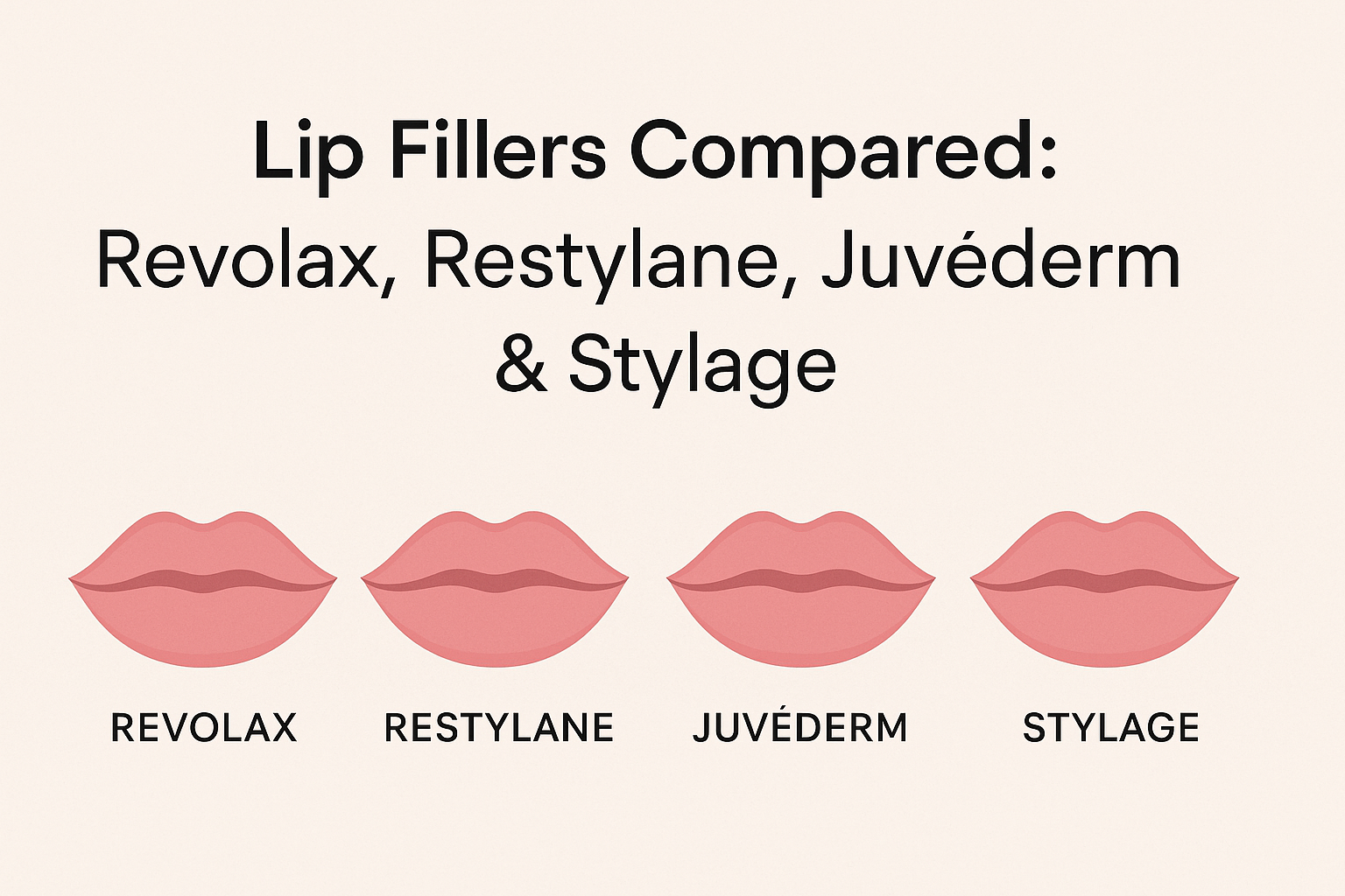 Lip Fillers Compared: Revolax, Restylane, Juvéderm &amp; Stylage