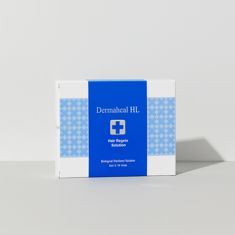 Professional hair growth mesotherapy solution. Ten 5.0 ml vials enriched with peptides to stimulate scalp and reduce hair loss.