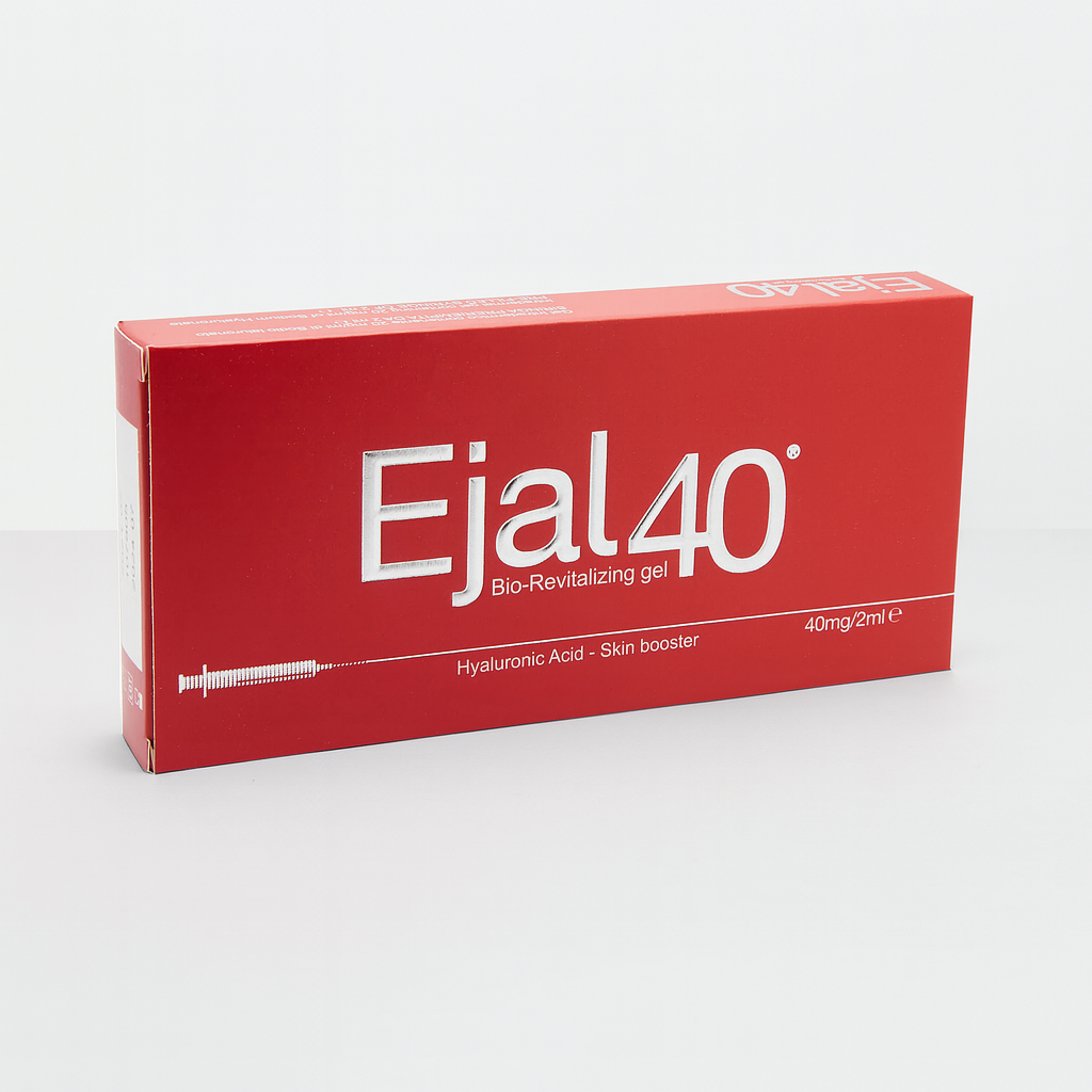 Hyaluronic acid-based bio-revitalizer with vitamins/amino acids. 2 ml syringe improves hydration, elasticity, and skin radiance post-procedure.