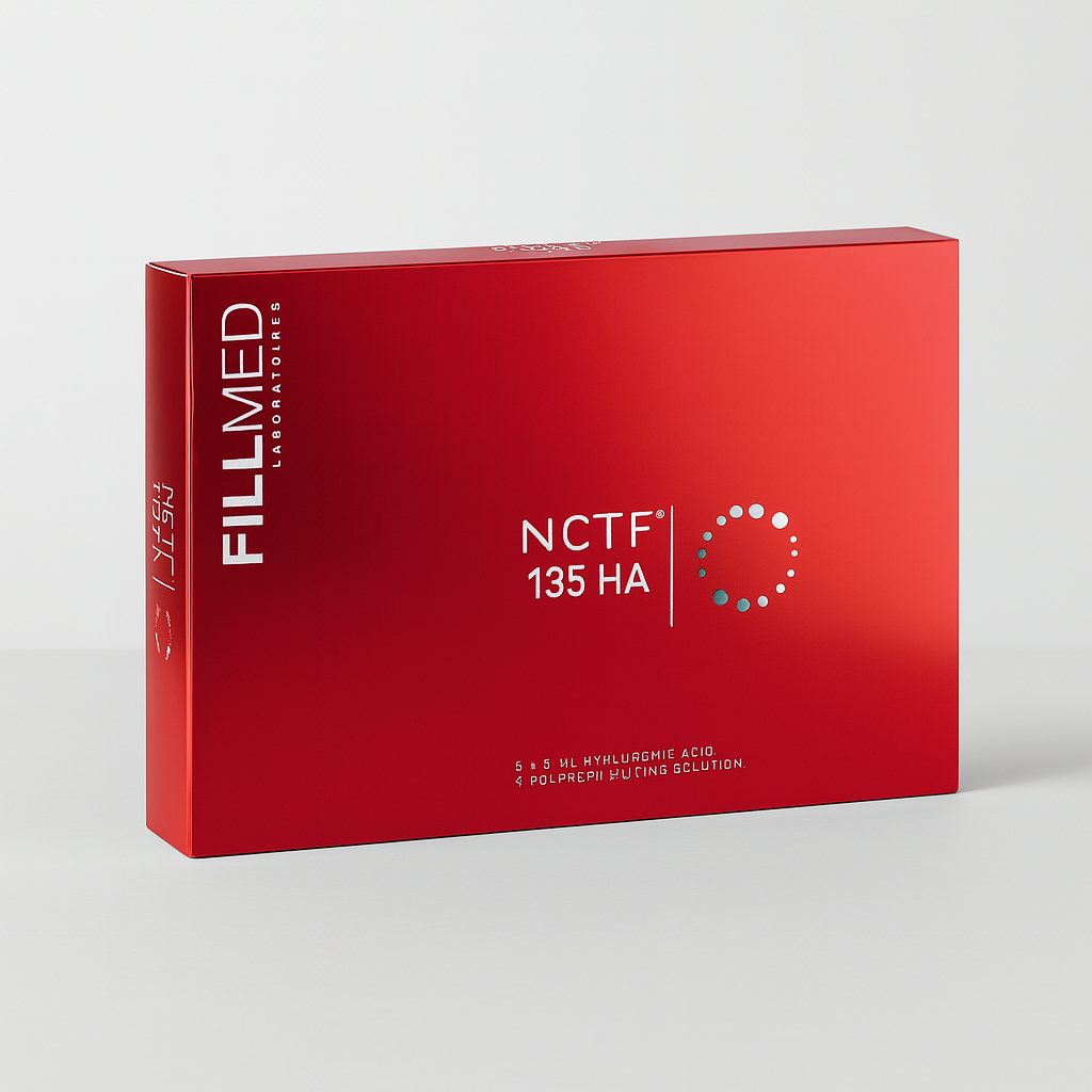 Complete skin revitalization cocktail with 135 actives: vitamins, amino acids, minerals, antioxidants, and HA. Five 3 ml vials—perfect for mesotherapy sessions that target hydration, tone, and anti-aging rejuvenation.