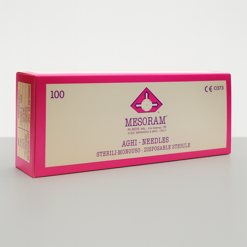 Variety pack of sterile single-use micro-injection needles for mesotherapy. Precision tools ideal for injectables like serums, peptides, and boosters.
