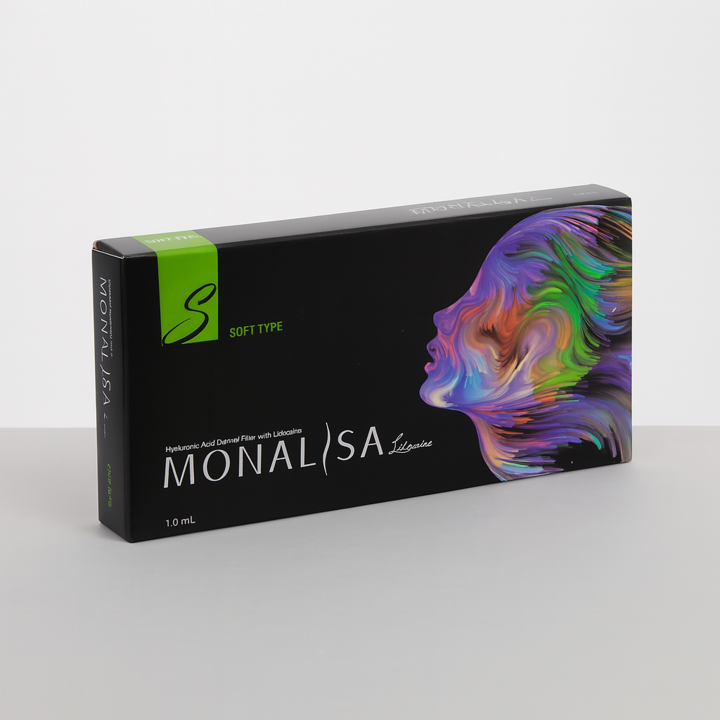 Gentle hyaluronic acid filler with lidocaine—perfect for soft tissue augmentation and fine lines. 1 ml syringe provides natural hydration and subtle volumization.