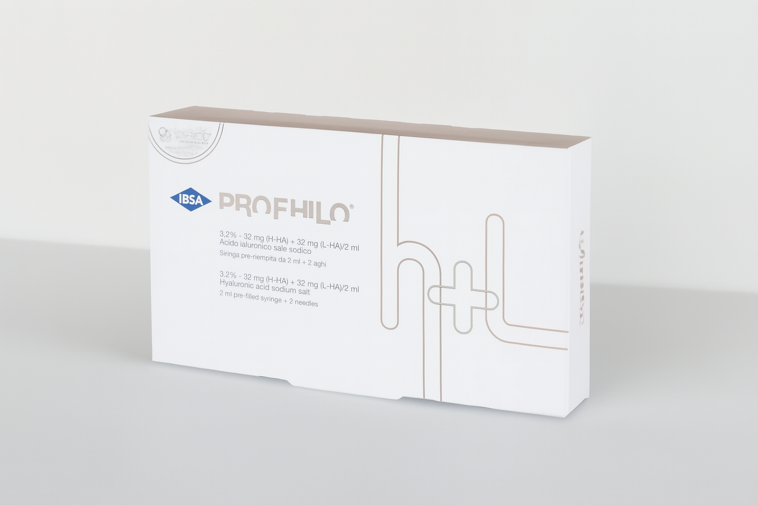 Innovative hybrid HA skin-remodeling treatment: 32 mg/ml low + 32 mg/ml high molecular-weight HA, no cross-linking. Hydrates, lifts, and firms cheeks, neck, décolleté, and hands—results lasting 6 months 