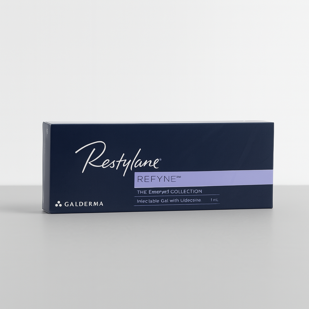 Flexible cross-linked HA filler with lidocaine—designed for natural smile lines and marionette folds. Provides soft movement and smoothing in a 1 ml syringe.