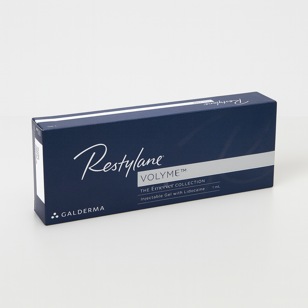 High G’ hyaluronic acid filler with lidocaine—designed to restore cheek and mid-face volume and smooth contour. Long-lasting lift in a single 1 ml syringe