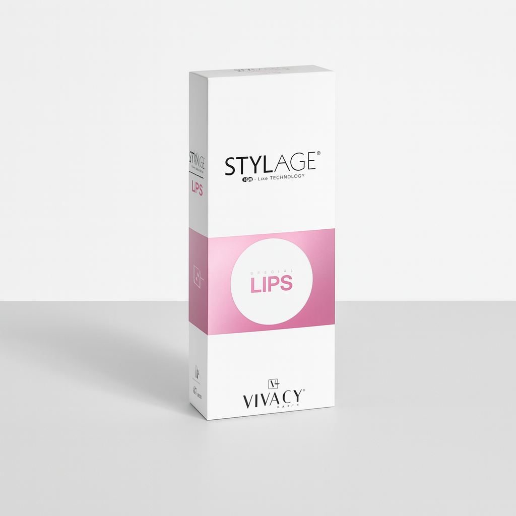 Lidocaine-enhanced hyaluronic acid filler with Bi‑SOFT technology for natural lip volume and definition. One 1 ml syringe for smooth, comfortable lip enhancement.